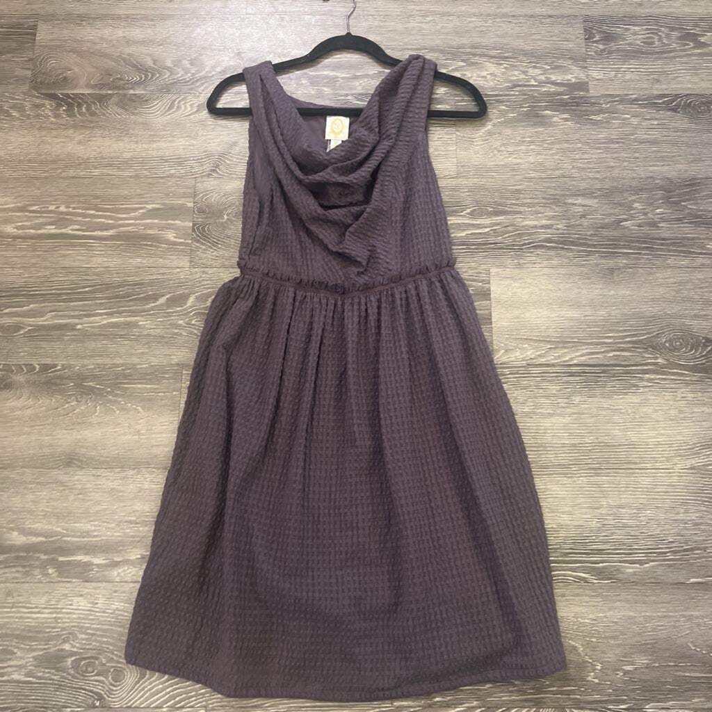 Ric Rac Cowl Textured Sleeveless DRESSES S