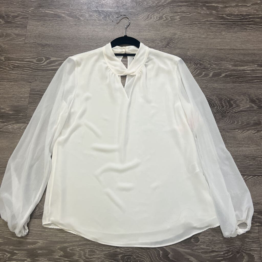 WHBM Sheer L/S Key Hole TOPS 6