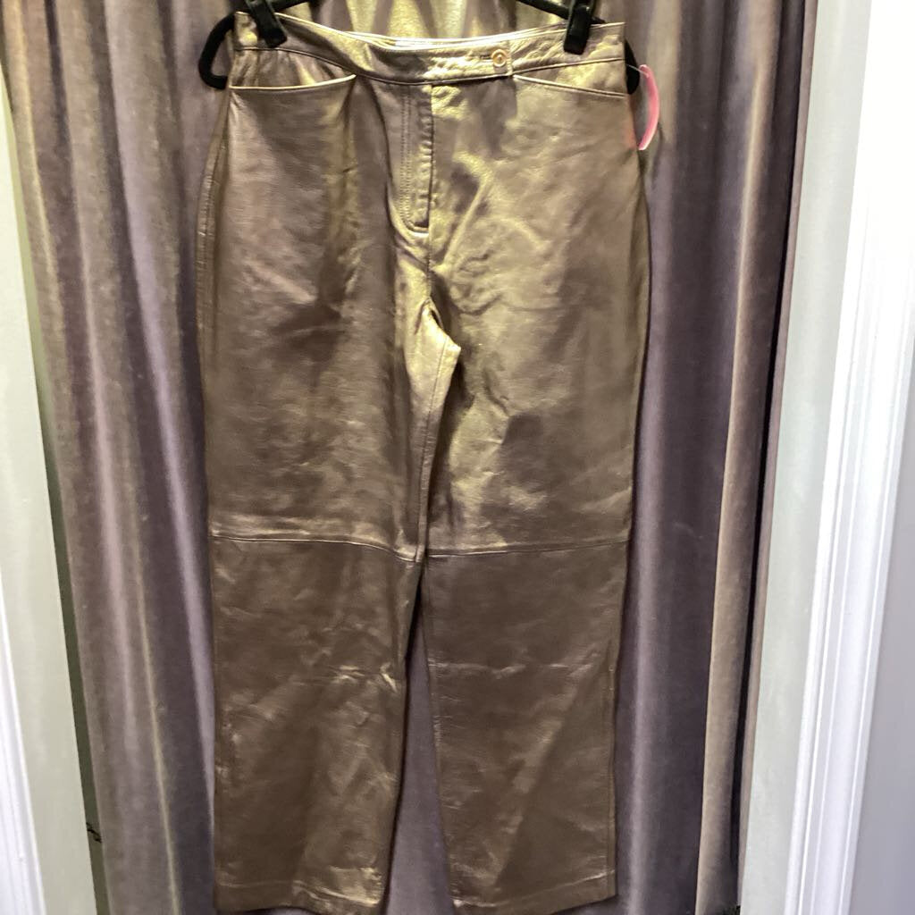 Laura Leigh Ltd Metallic Leather PANTS 12