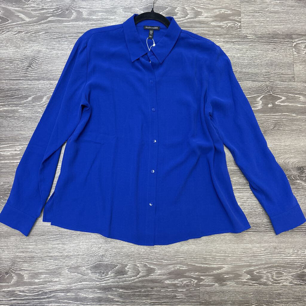 Eileen Fisher NWT L/S Button DOwn TOPS Small