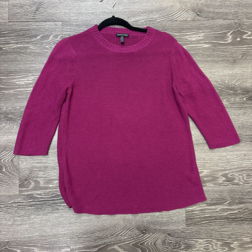 Eileen Fisher Crew Neck Ribbed SWEATERS Medium