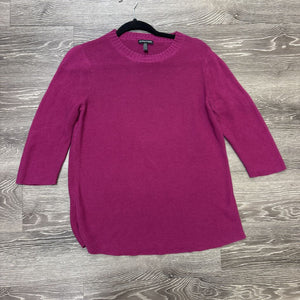 Eileen Fisher Crew Neck Ribbed SWEATERS Medium