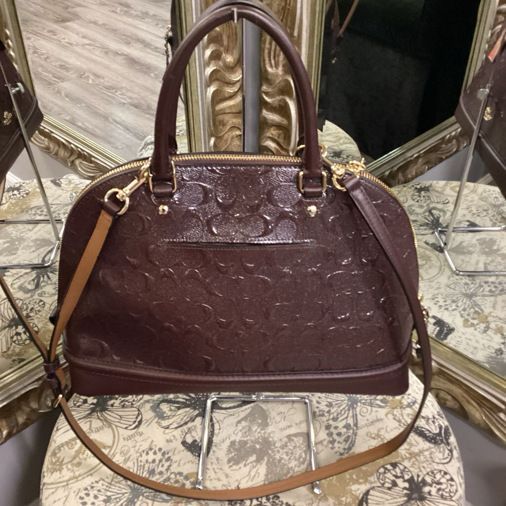 Coach Embossed Logo C HANDBAGS Medium
