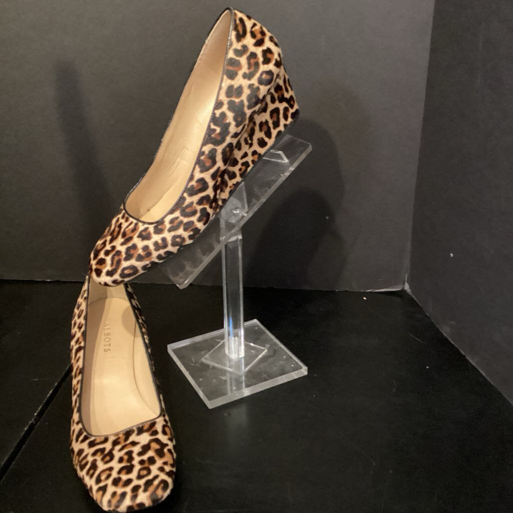Talbots Animal Print Wedge SHOES 9.5