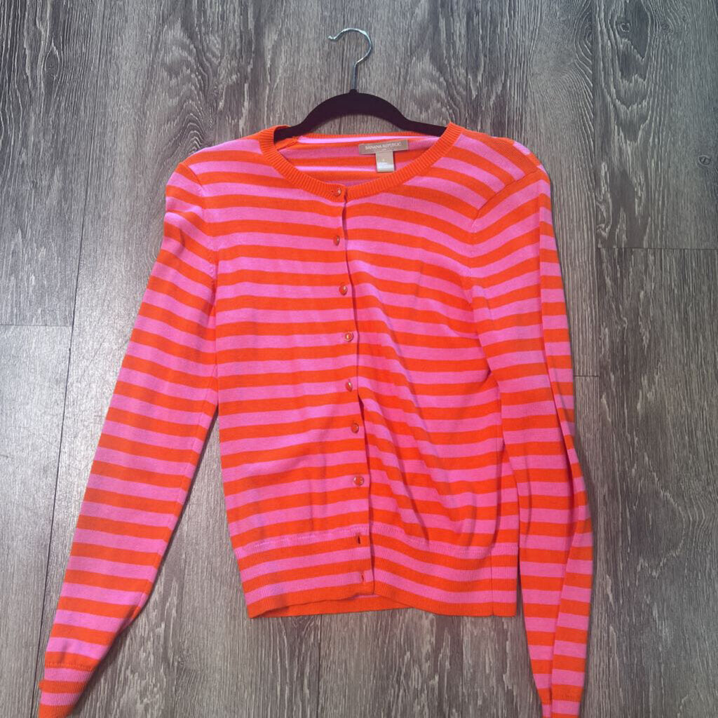 Banana Republic Striped Cardi SWEATERS S