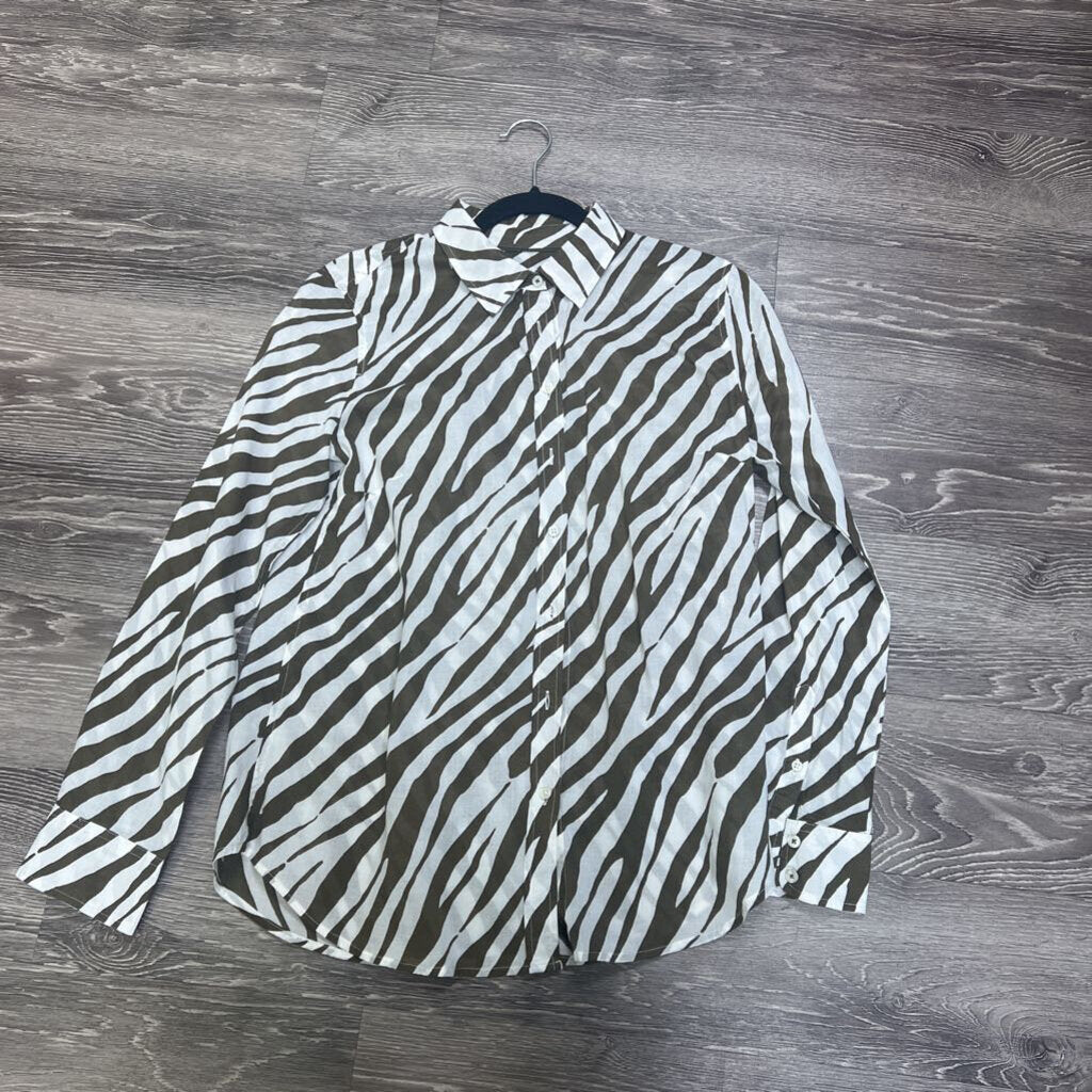 Talbots Zebra Print TOPS M