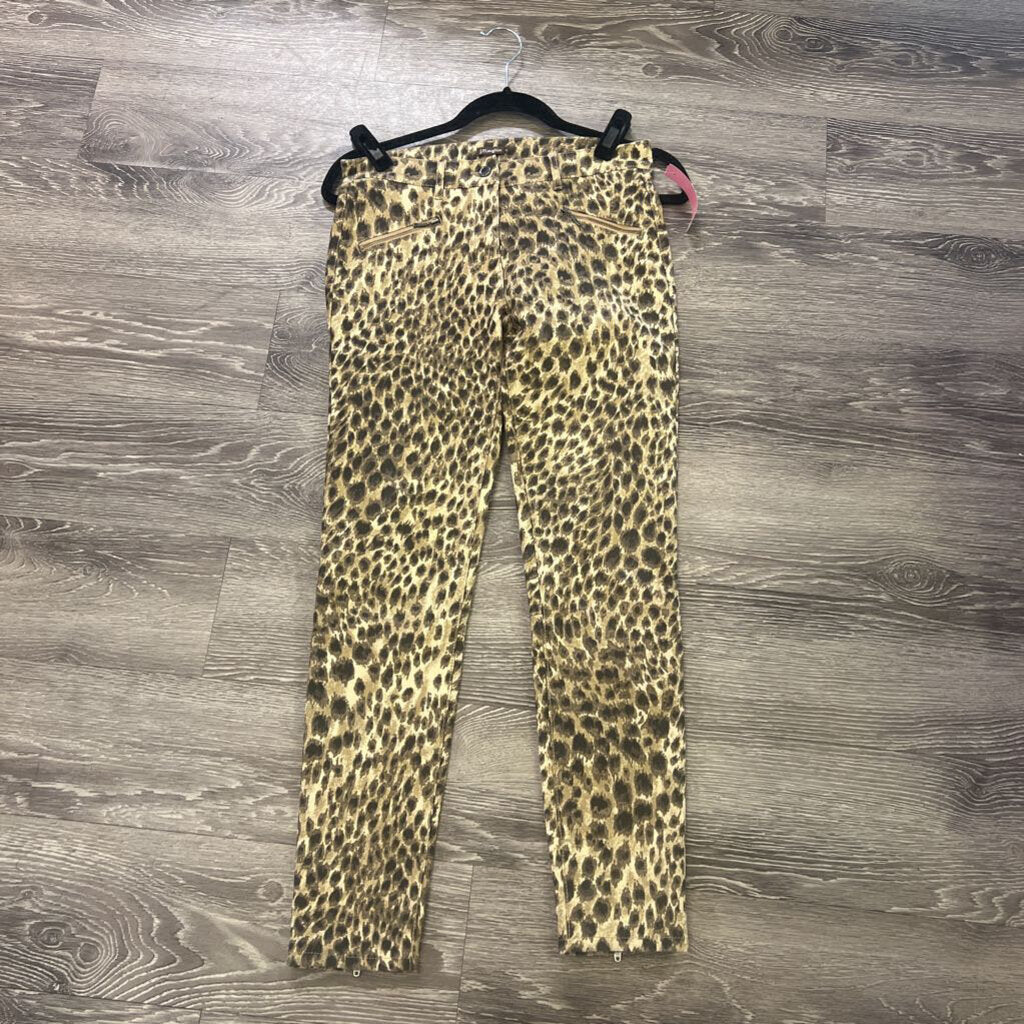 J McLaughlin Cheetah Skinny w Zippers PANTS 4