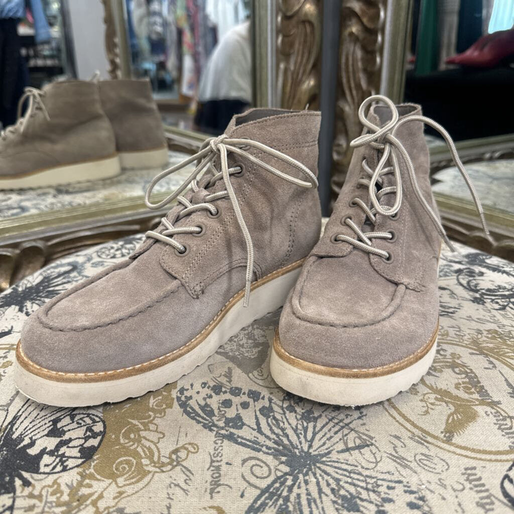 Vince Suede Ankle Tie Up SHOES 6