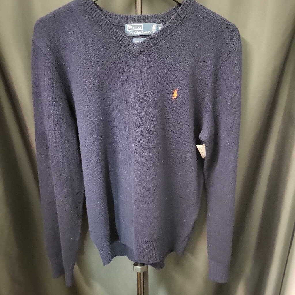 Polo Wool V-Neck MENS SWEATERS Medium