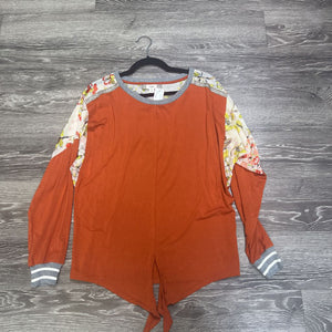 Tiny Floral Sheer Slv TOPS M
