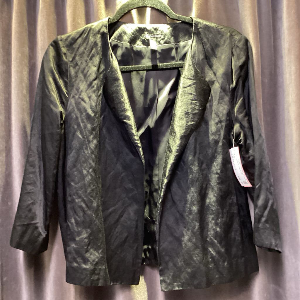 Eileen Fisher Crinkled Cropped JACKETS S