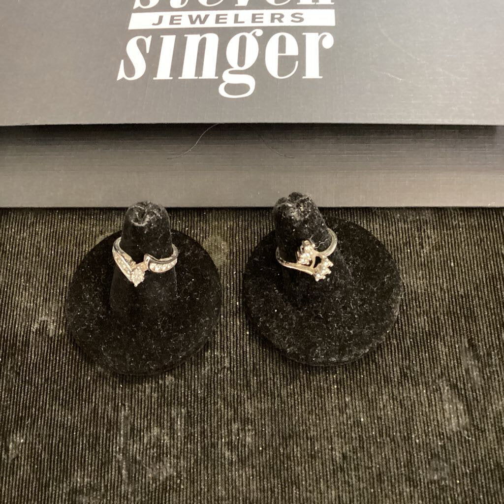 Steven Singer 14K Diamond 2PC RINGS 5.75