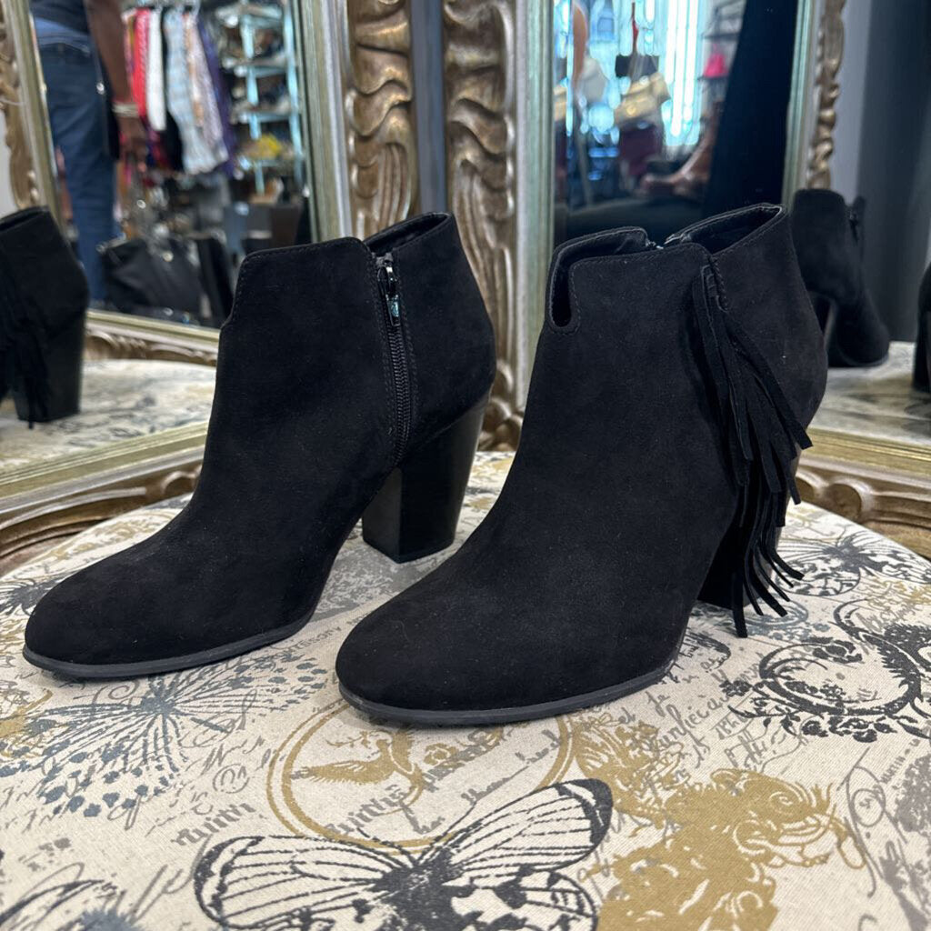 Carlos Suede Tassel BOOTIES 10