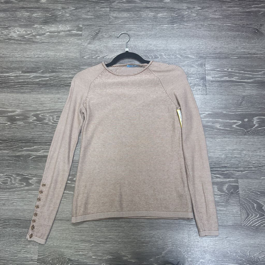 J McLaughlin Crew Neck Knit/Stripe SWEATERS XS