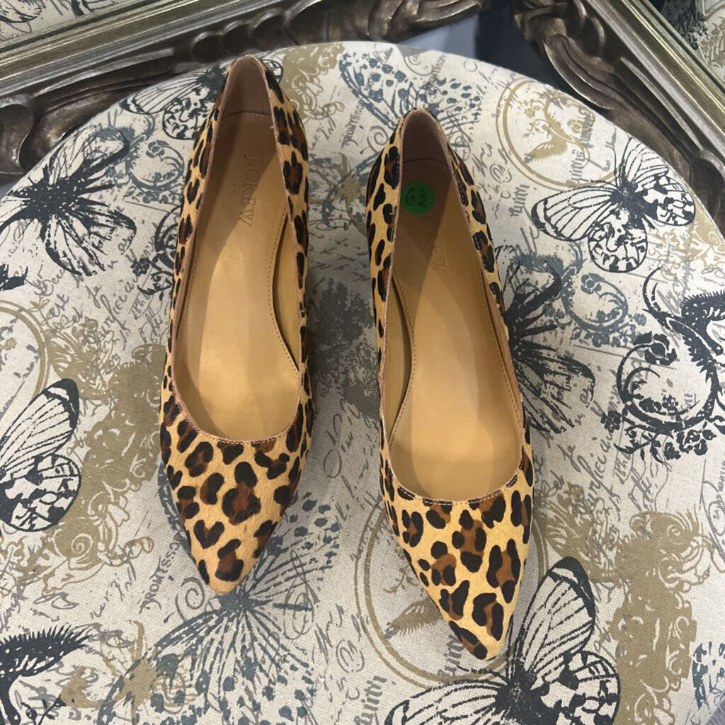 J Crew Leopard Kitten Pump SHOES 6.5