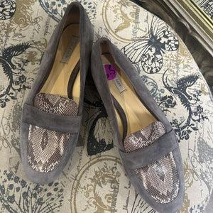 Cole Haan Suede/Snake Loafer SHOES 6.5