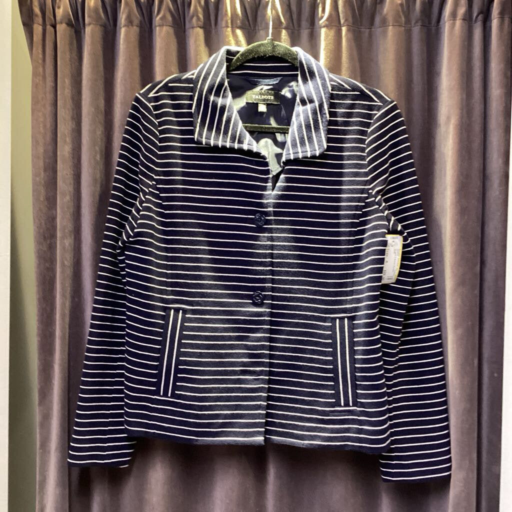 Talbots Striped 3 Button JACKETS M
