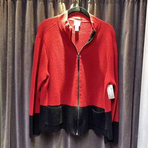 Chicos Color Block Zip Up SWEATERS 3