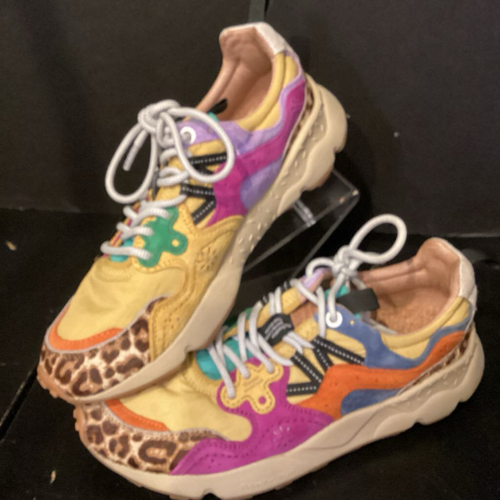 Flower Mountain Mixed Pattern Sneakers SHOES 8