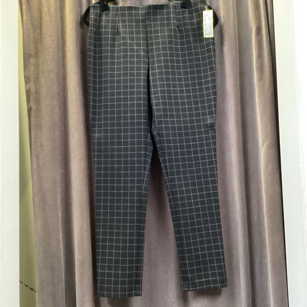 Calvin Klein Windowpane Skinny Slacks PANTS 10