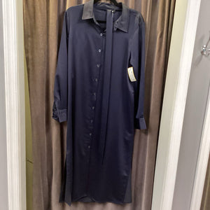 DKNY Button Front LS Shirt Dress DRESSES 12