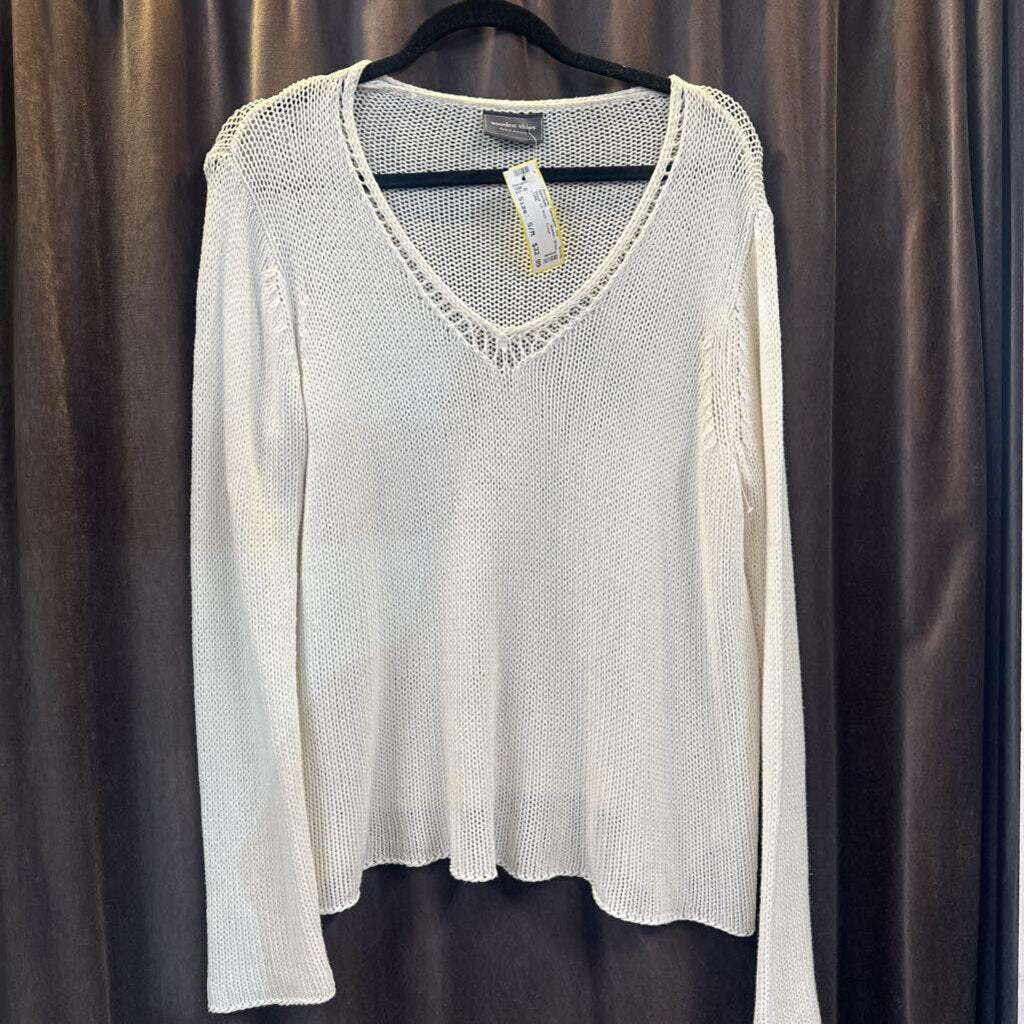 Wooden Ships Vneck LS Knit SWEATERS S/M