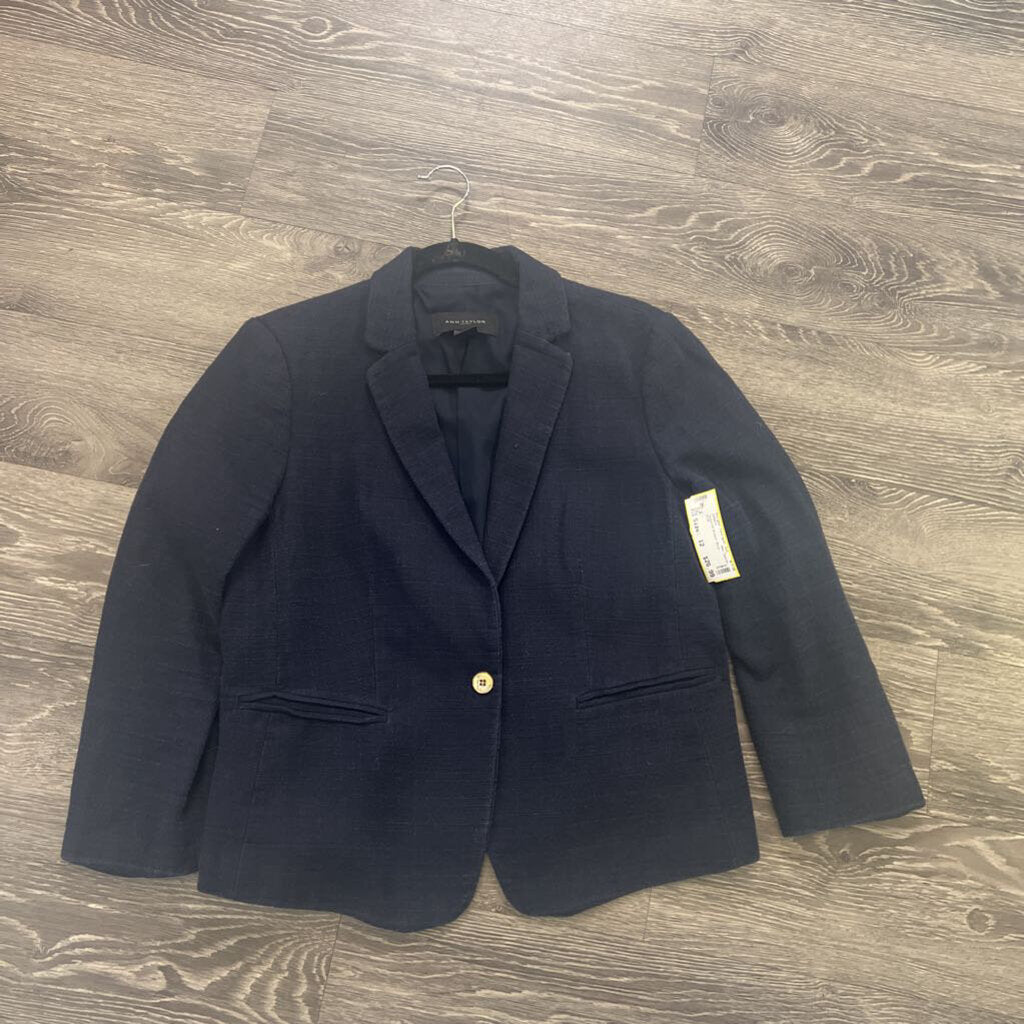 Ann Taylor Textured Blazer JACKETS 12