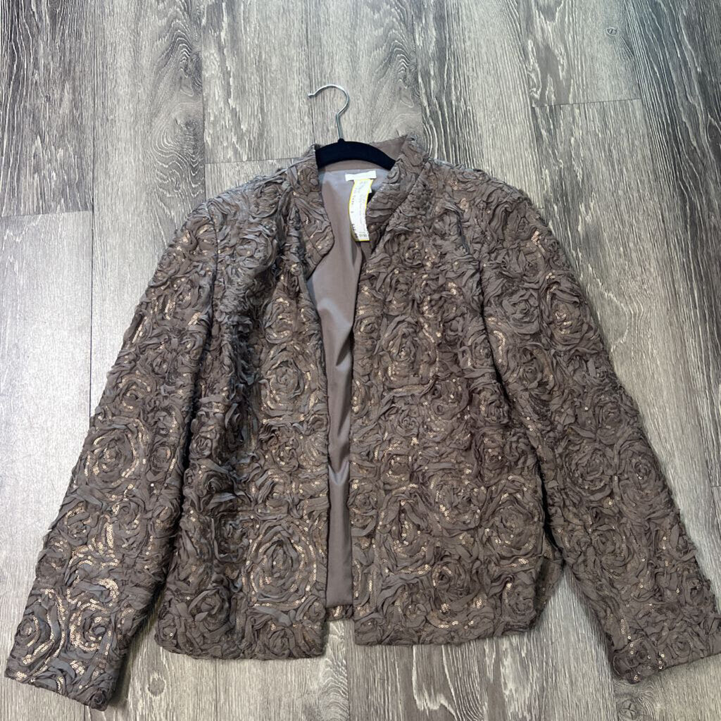 Chicos Ribbon Rose Sequ JACKETS 1
