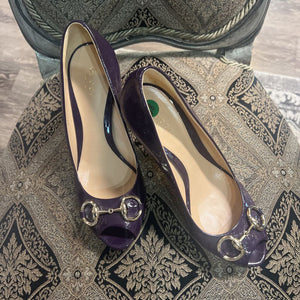 Gucci Horsebit Peep Toe SHOES 38