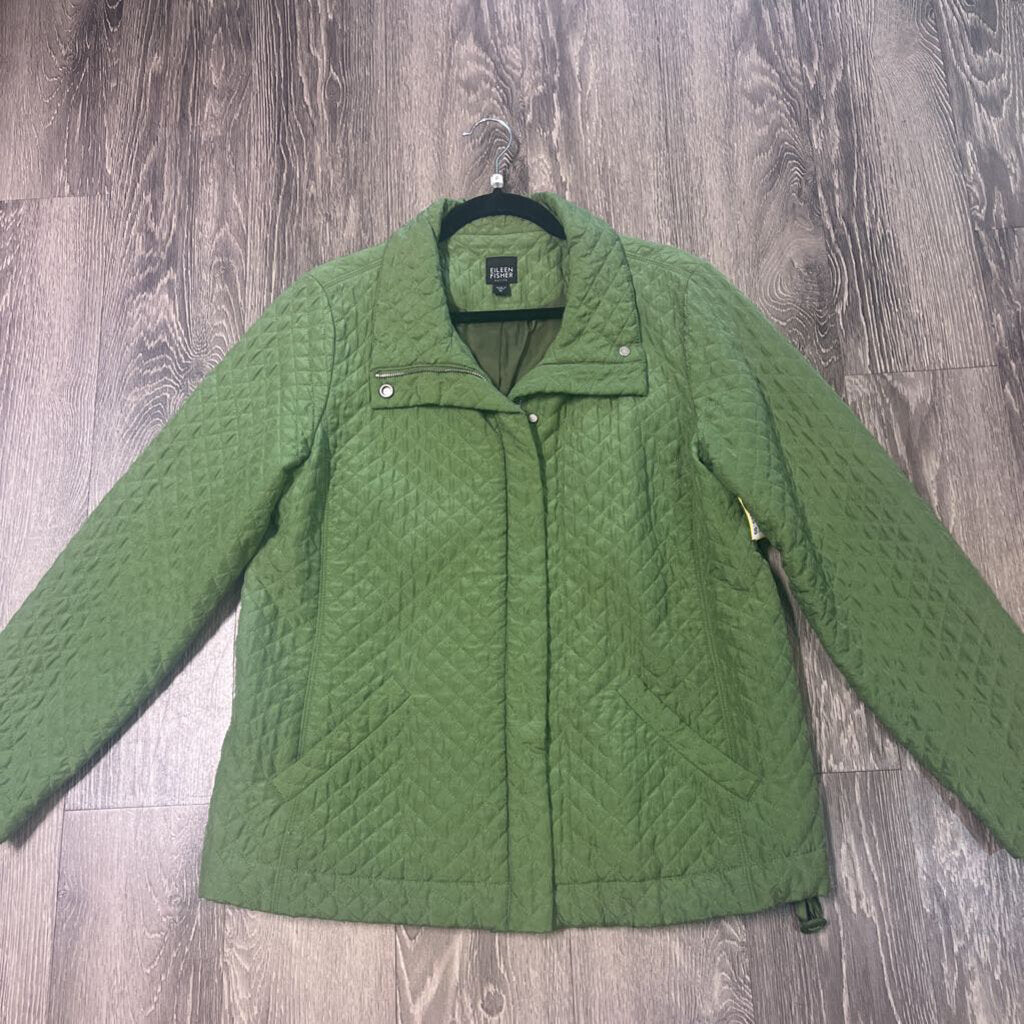 Eileen Fisher Silk Quilted JACKETS Lp