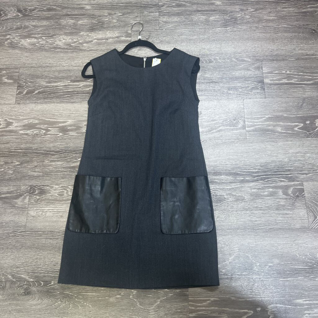 J Crew NWT Wool Leather Pockets DRESSES 2p