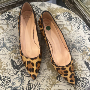 J Crew NEW Calf Hair Heels SHOES 9.5