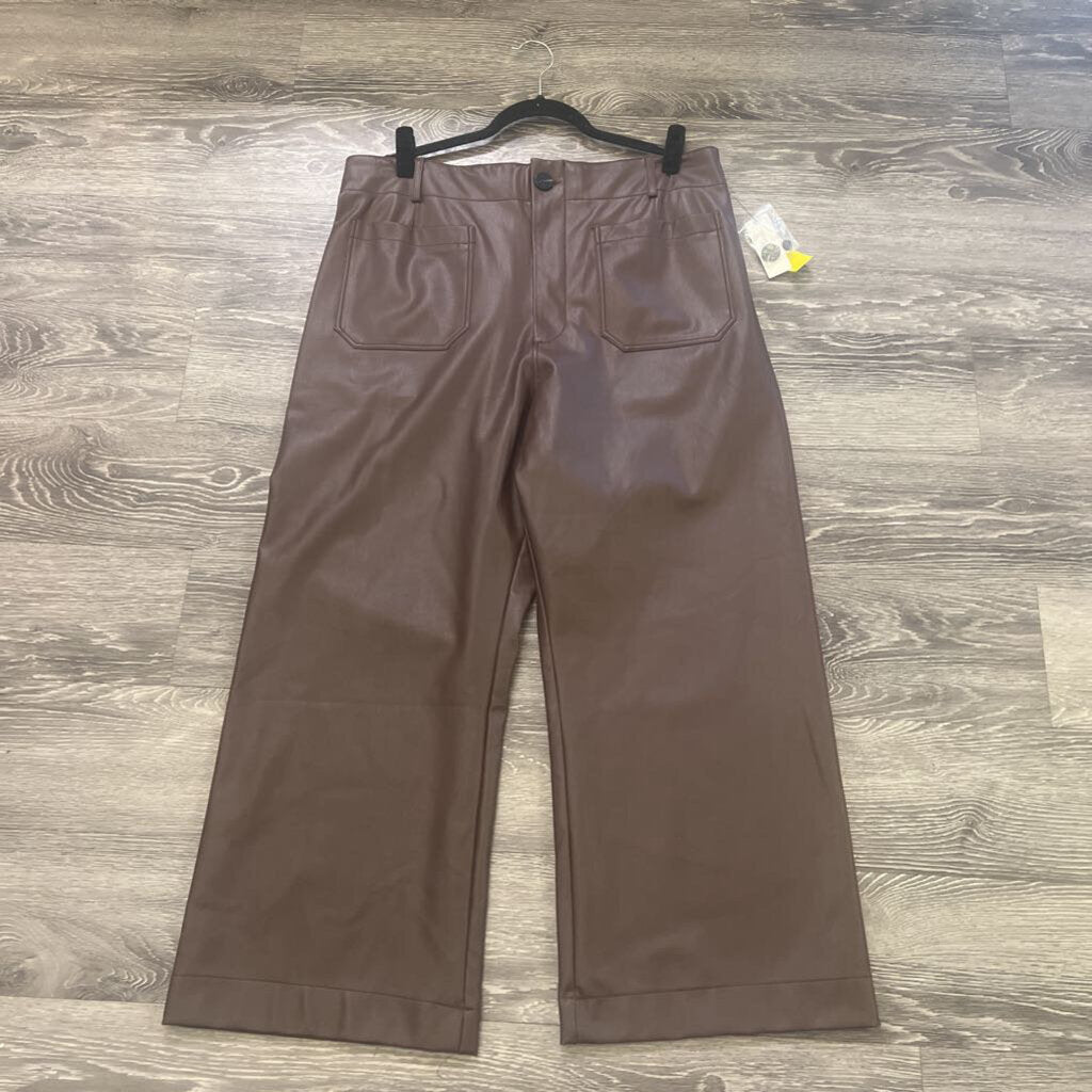 Maeve NWT Faux Leather Colettes PANTS 34