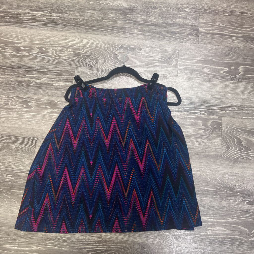 Leota NWT Flare Zig Zag SKIRTS L