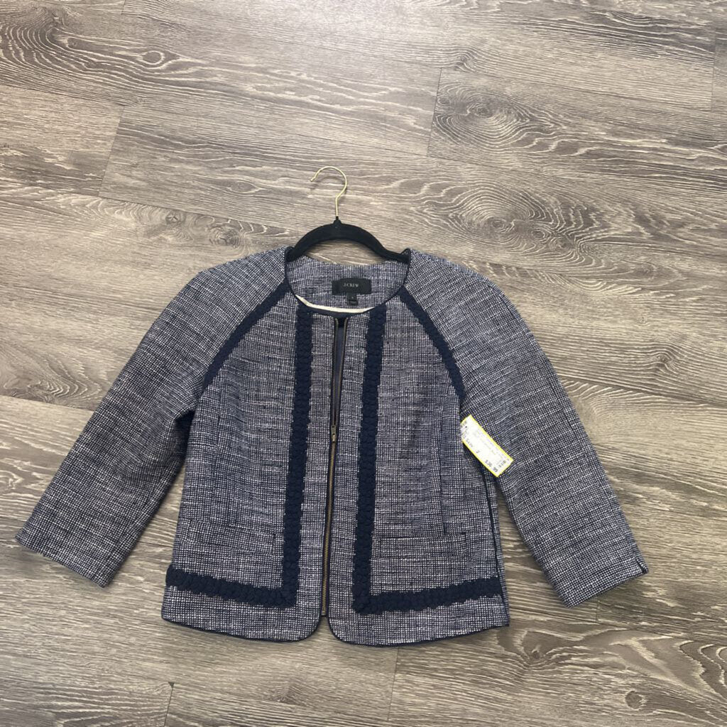 J Crew Zip up Trim Accent JACKETS 2