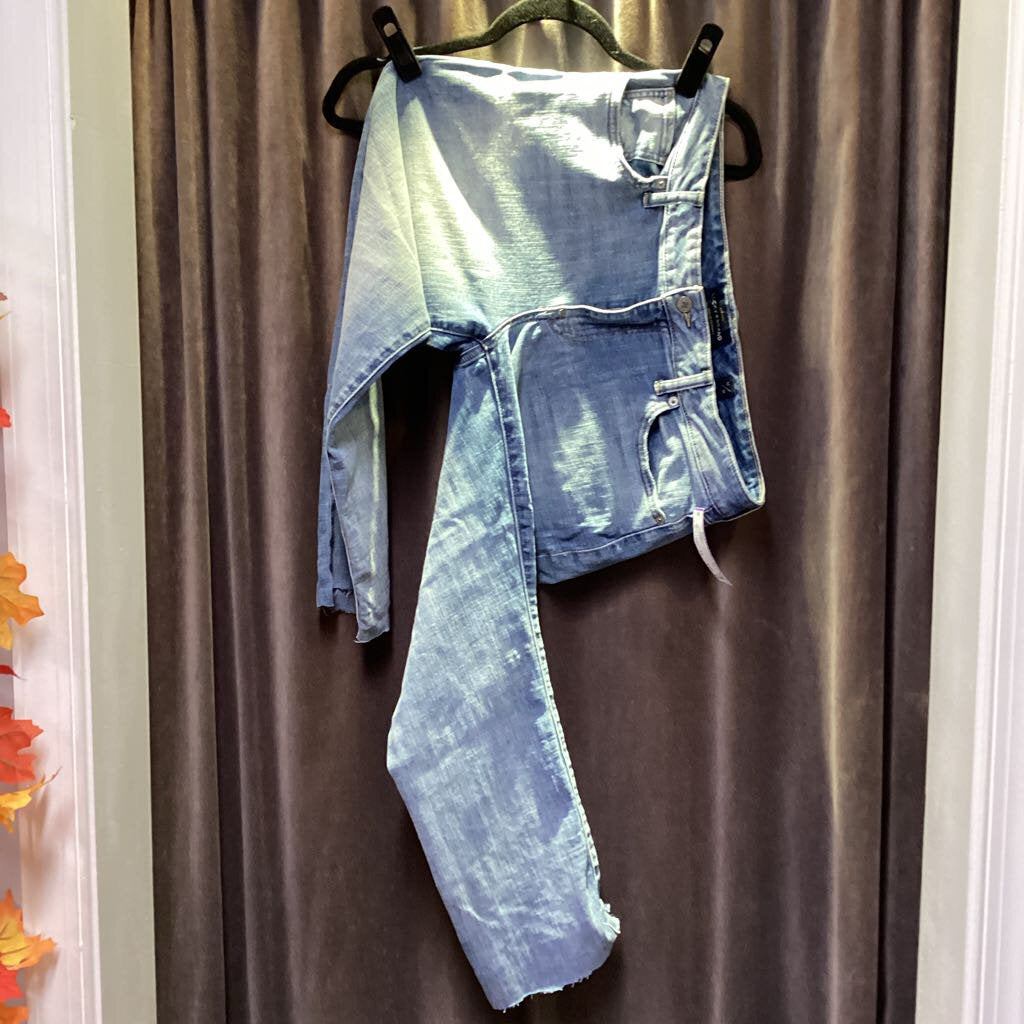 Lucky Brand Straight Leg Frayed Hem JEANS 31