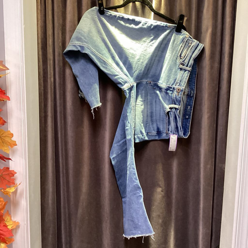 J Jill Frayed Hem Light Wash JEANS 12