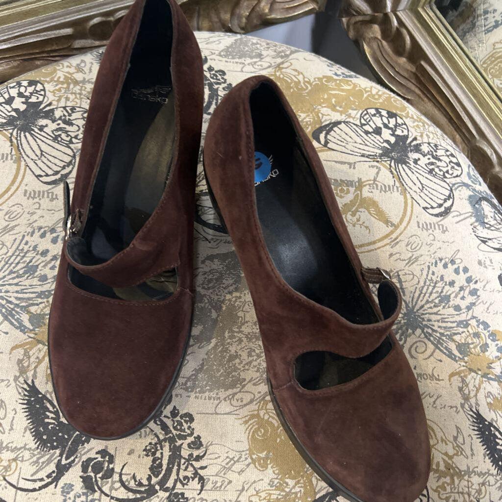 Dansko Suede Loafer Heels SHOES 40