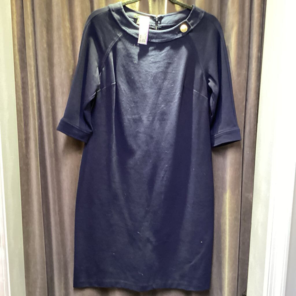 Talbots Side Button Neckline Sheath DRESSES 8