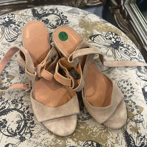 Siegerson Morrison Suede Lace Up Block SHOES 7.5