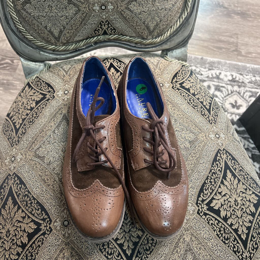 Ralph Lauren Wingtip Lace Up Loafers SHOES 8
