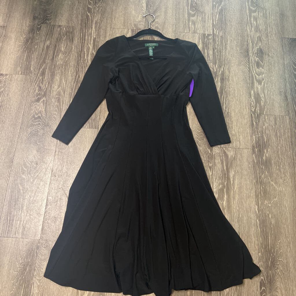 Ralph Lauren Vneck LS Midi DRESSES 4