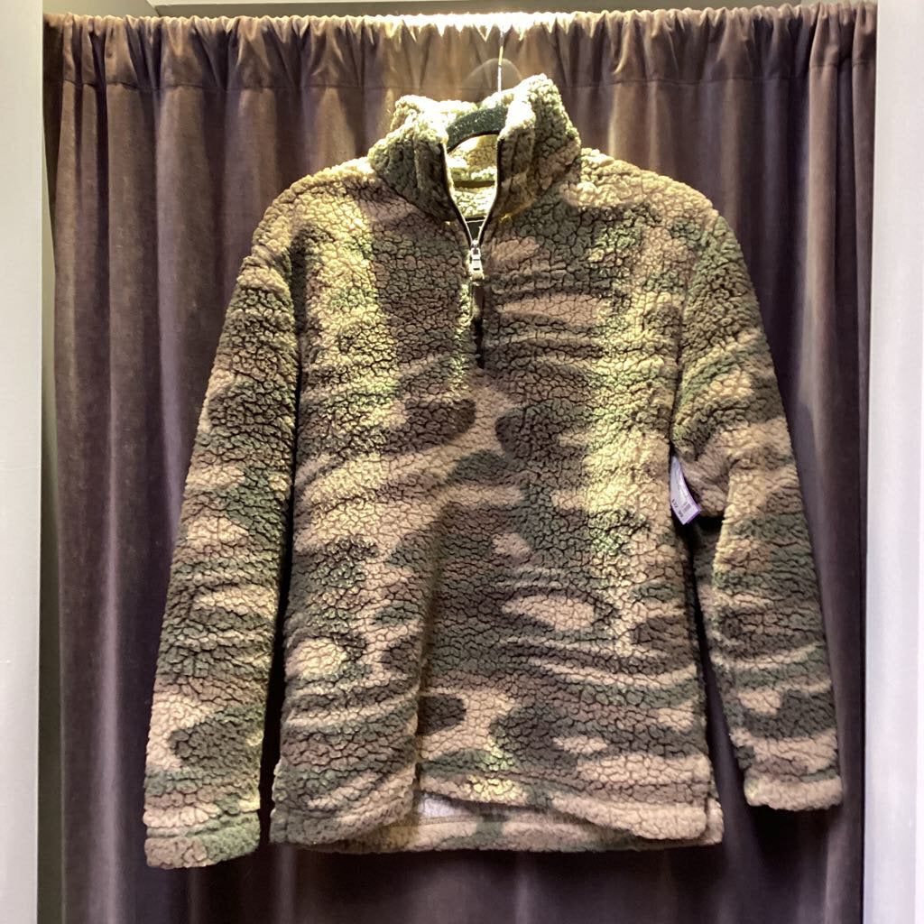 Boxercraft Camo Fleecey 1/4 Zip SWEATERS XS