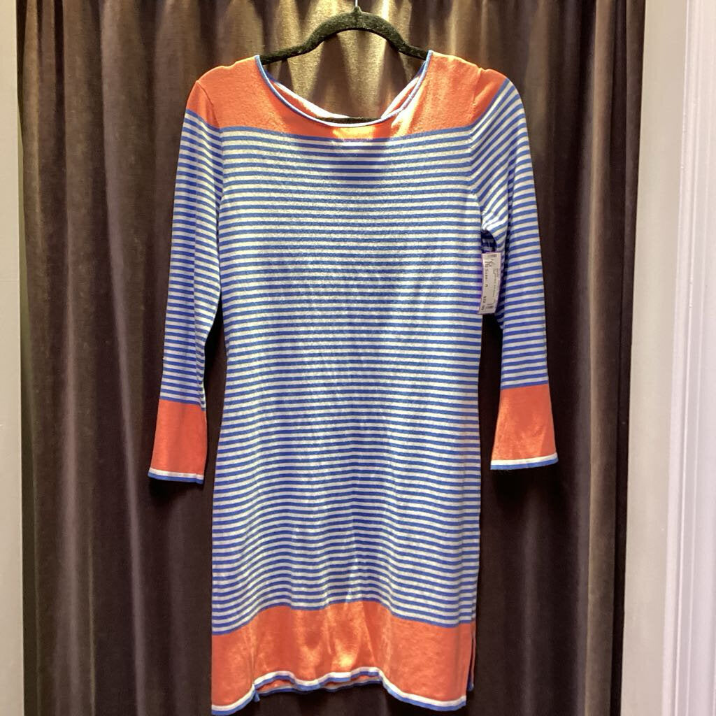 STS Striped Knit 3/4 Sleeve DRESSES M
