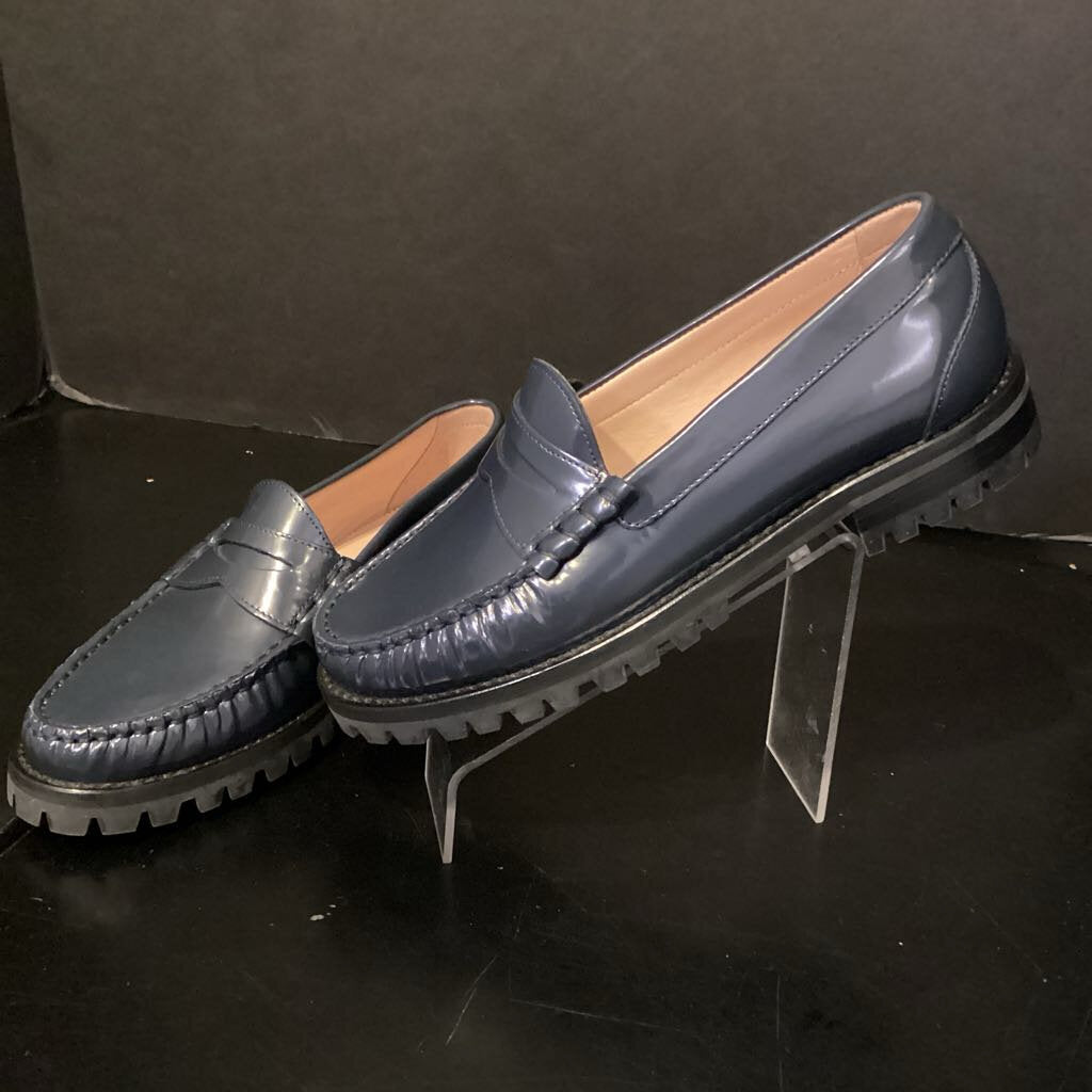 J Crew Patent Chunky Loafers SHOES 5.5
