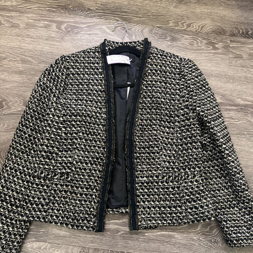 Talbots Tweed Blazer Open JACKETS 12