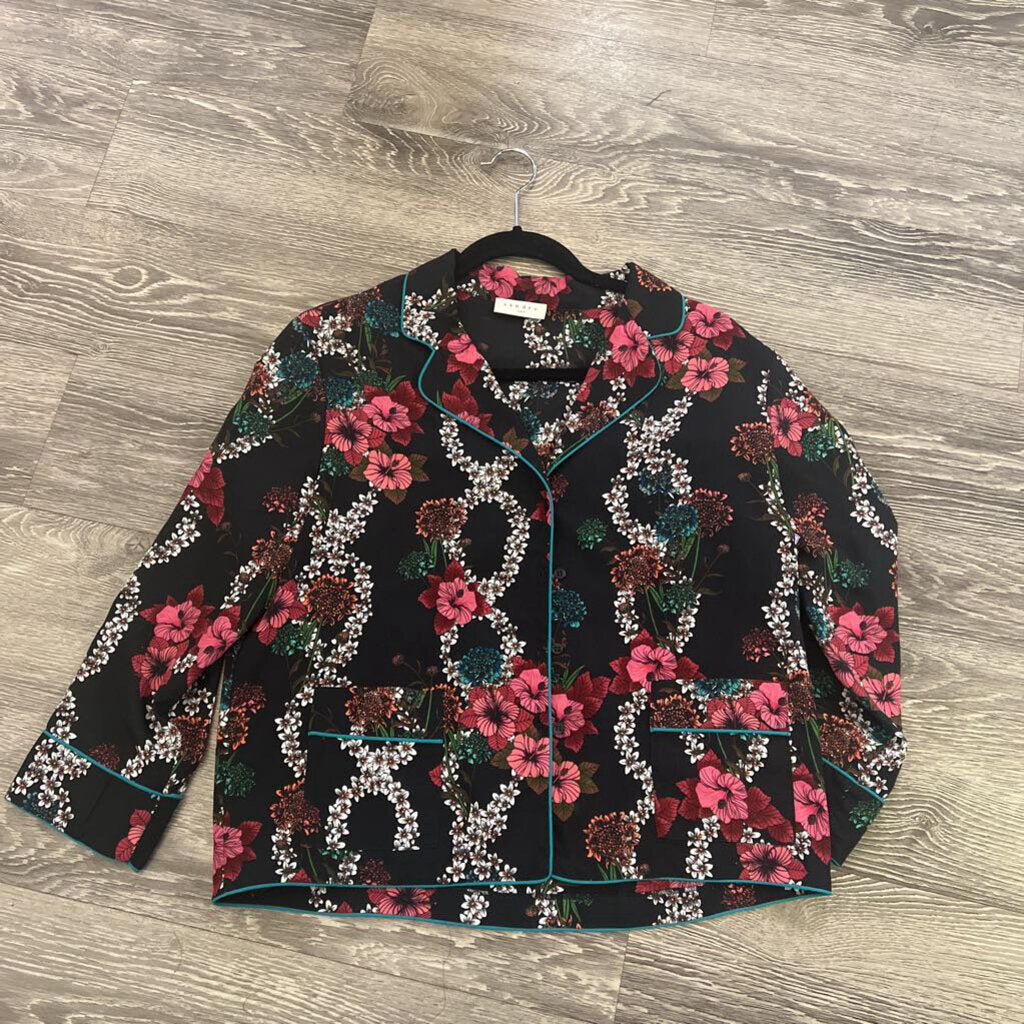 Sandro Floral Print PJ Style Top TOPS S/,M