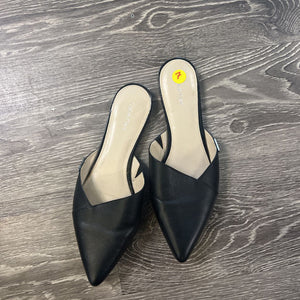 Calvin Klein Leather Pointed Toe Slides SHOES 7