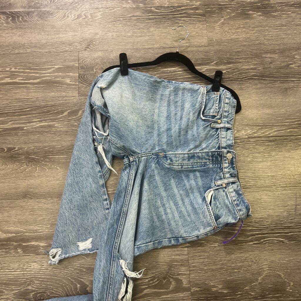 Free People Distressed Straight Leg JEANS 28