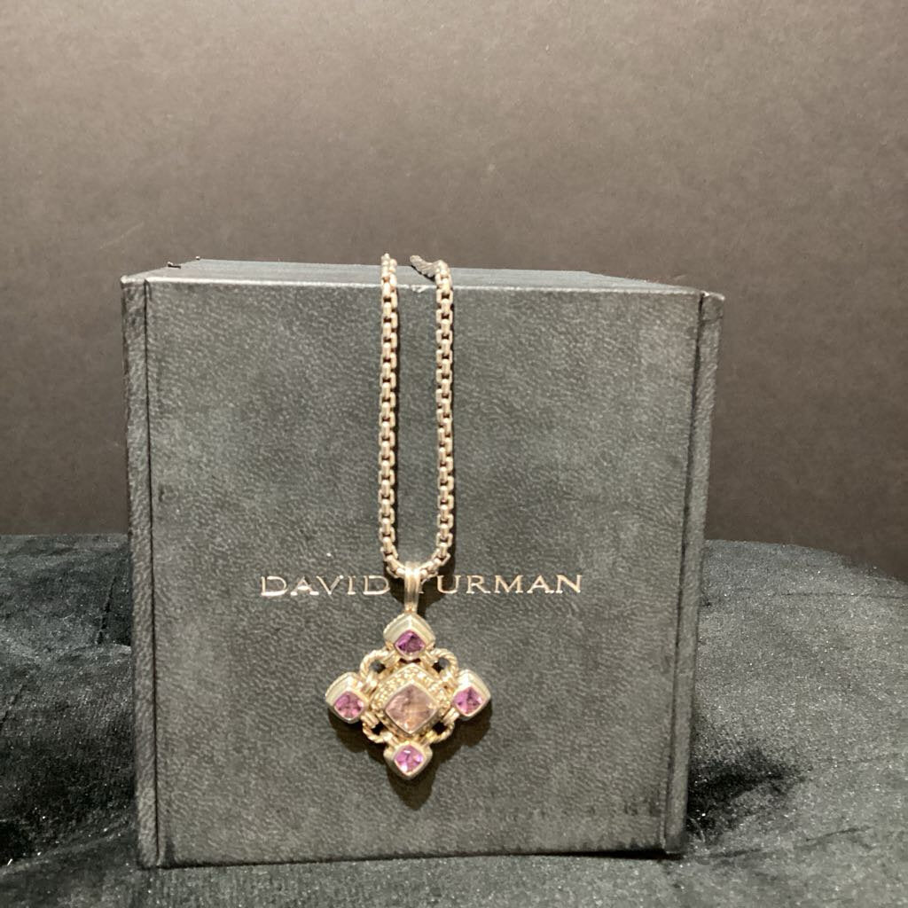 David Yurman Amethyst Diamond NECKLACES